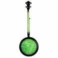 thumbnail image 4 of Ortega OBJE400TBL Falcon 5-String Acoustic-Electric Banjo Trans Green, 4 of 5
