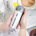 thumbnail image 4 of 4in 1 Portable Press Rotation Lotion Shampoo Body Lotion Conditioner Bottle Container for TravelGray, 4 of 9