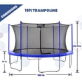 thumbnail image 6 of Machrus Upper Bounce 15 Foot Round Outdoor Trampoline with Safety Enclosure, 6 of 8