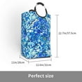 thumbnail image 2 of Sikiie Vibrant Blue Floral Square Laundry Bag Large Collapsible Dirty Clothes Bags With Handles Waterproof Essentials Storage For College Dorm, Family, 2 of 5