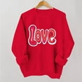 thumbnail image 1 of Xuyuer Valentine Sweatshirts for Women Heart Sweatshirt Cute Valentine Shirt Valentines Day Long Sleeve Pullover Top, 1 of 6