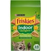 Purina Friskies Indoor Delights Dry Cat Food Flavors of Chicken, Salmon, Peas, and Carrots, 3.15 lb Bag