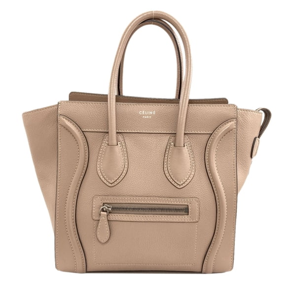 Pre-Owned Celine Luggage Micro Tote Bag, Calfskin, Women's