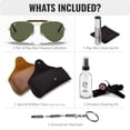 thumbnail image 2 of Ray-Ban RB3029 OUTDOORSMAN HAVANA COLLECTION Pilot Shaped Non-Polarized Sunglasses for Men - Includes Official RAYBAN Eyewear Kit - Ideal Formal & Casual Wear Sunglasses - G-15 Green Lens, 2 of 7