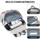 thumbnail image 2 of Mochila BAGPARKK, grande, 35 L, ligera y plegable, gris, 2 of 7