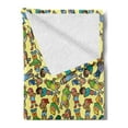 thumbnail image 2 of Hip Hop Soft Flannel Fleece Throw Blanket, Cartoon Hip Hop Boys and Girls in Colorful Underground Fashion Clothes, Cozy Plush for Indoor and Outdoor Use, 50" x 70", Multicolor, by Ambesonne, 2 of 5