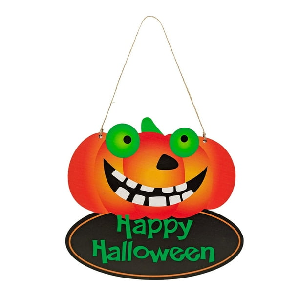Decoraciones de Halloween Adornos colgantes Accesorios para fotos Manualidades Placa de Halloween 20cmx20cm