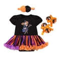 thumbnail image 1 of Hfolob Tenue pour Filles Halloween Chaussures de Citrouille Dessin Animé Robe Trois Pièces pour Bébés Garçons et Filles Robe de Fête, 1 of 4