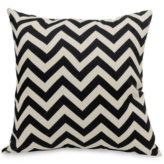 Majestic Home Goods Pillow 24x24 Chevron Black