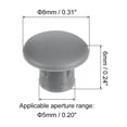 thumbnail image 2 of Uxcell 150Pack 5mm(3/16") Dia Tapones de agujero de tornillo de plástico para muebles, gris oscuro, 2 of 6