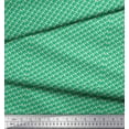 thumbnail image 3 of Soimoi Green Cotton Cambric Fabric Chain Geometric Print Fabric by Yard 42 Inch Wide, 3 of 3
