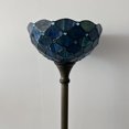 thumbnail image 4 of Tiffany Torch Floor Lamp Blue Green Stained Glass Crystal Beans LED bulb included For Living Room Bedroom 12"W*12"D*66"H, 4 of 4