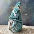 thumbnail image 5 of Christmas Gnomes Decorations,Handmade Swedish Tomte Gnome with LED Lighting Nose Crochet Hat Scandinavian Figurine Gnomes Plush Elf Xmas Decor Thanksgiving Short Leg, 5 of 6