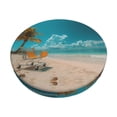 thumbnail image 2 of Round Bar Stool Seat Covers, Shopping Cart On Tropical Beach Elastic Round Chair Cover Stool Seat Slipcover Bar Stool Cushions Round Pad for 12-14 inch, 2 of 7