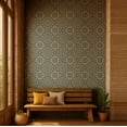 thumbnail image 2 of S4Sassy Self-Stick Decorative Boho Wallpaper, Mandala Pattern Wall Paper, Textured Vinyl Waterproof Contact Paper, Blue, 25"X 360" Removable Renter Friendly Walls Covering For Bedroom, Dining Room, 2 of 8
