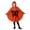 Orange, variant on LILIYA Boy Girl Ghost Outfit Hooded Cloak with Scary Face, Halloween Cape for Trick-or-Treating
