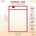 thumbnail image 3 of 25PCS File Folders 24x32cm Work Note Holder Dry Erase Pockets for Teachers Work Classroom Organization Supplies A, 3 of 7