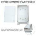 thumbnail image 2 of FRCOLOR Junction Box 1pc Plastic Project Box Waterproof Electronic Enclosure Junction Box with Fixed Ear,7.48"X3.94"X1.77", 2 of 5