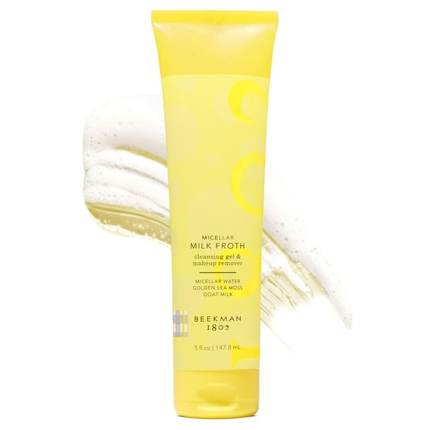 Gel limpiador facial Beekman 1802, espuma de leche micelar, 150 ml