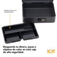 thumbnail image 4 of Caja Fuerte De Dinero Metálica De Combinación Con Bandeja Kingsman 300266-NEG, 4 of 7