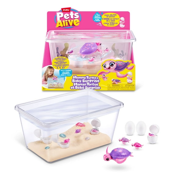 Pets Alive Mommy Turtle Surprise by ZURU, Robot Toy Pet Turtle