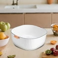 thumbnail image 2 of Fruit & Vegetable Washing Basket â Double-Layered Sink Strainer with Drain Holes, Space-Saving Kitchen Colander for Food Prep, Dish Drying, and Easy Storage (BPA-Free), 2 of 7