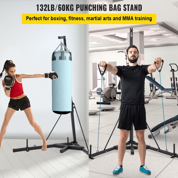 Soporte De Saco De Boxeo Ajustable - Altura 67-87cm, Plegable (Hasta 60kg, Acero Reforzado)