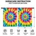 thumbnail image 2 of Blackout Kids Curtains,Colorful Tie Dye Mandala Pattern Childrens Insulated Curtains Set Of 2,Bedroom Essentials,Toddler Room Decor 42"x54", 2 of 5