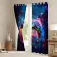 thumbnail image 3 of Homewish 3D Neon Gamepad Black Out Curtains for Boys, Game Console Lover Curtains Pack of 2 (42x63 Each), Splash Watercolor Art Bedroom Curtains, Curtains and Drapes Bedroom Decor, 3 of 6