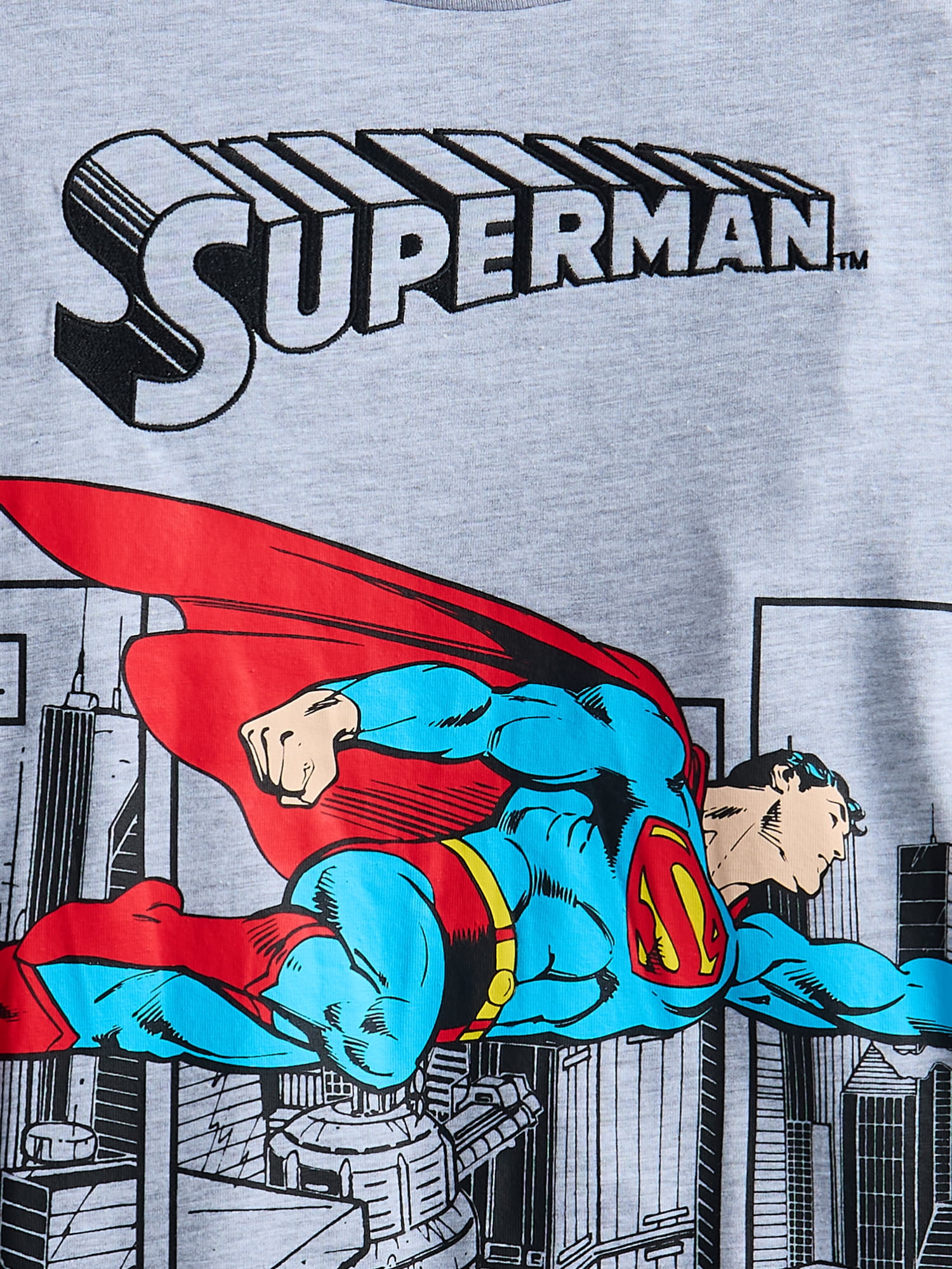 DC Comics Superman Boys Long Sleeve T-Shirt, Sizes XS 4/5-XXL 18/20