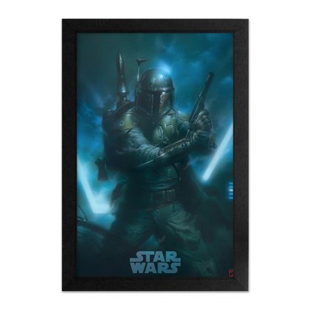 Pyramid Star - Pyramid America 'Star Wars - Bounty Hunter' Framed Graphic Art Print