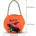 thumbnail image 2 of 4Pcs Trick or Treat Candy Goodies Gift Handbag, Halloween Candy Bags, Halloween Pumpkin Baskets, Reusable Pumpkin Bags for Kids Costume Party, 2 of 5