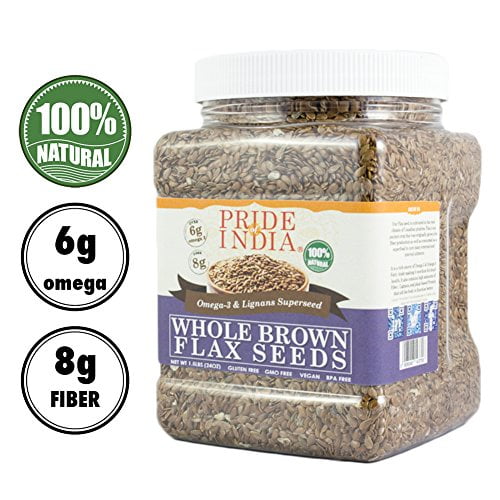 Brown Flax Seeds (2.75 lbs, 1247.378 Gms)
