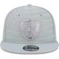 thumbnail image 2 of Men's New Era Silver Las Vegas Raiders Independent 9FIFTY Snapback Hat, 2 of 6