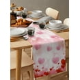 thumbnail image 5 of Valentine'S Day Love Balloon Illustration Table Runner For Kitchen Table Cover Home Decor Tablecloth 4/6 Pcs Placemats, 5 of 6