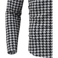 thumbnail image 5 of Mens Long Sleeve Basic Design Turtleneck Plaid Tops Slim Fit Houndstooth Printed Thermal Pullover Sweaters Big and Tall, 5 of 5