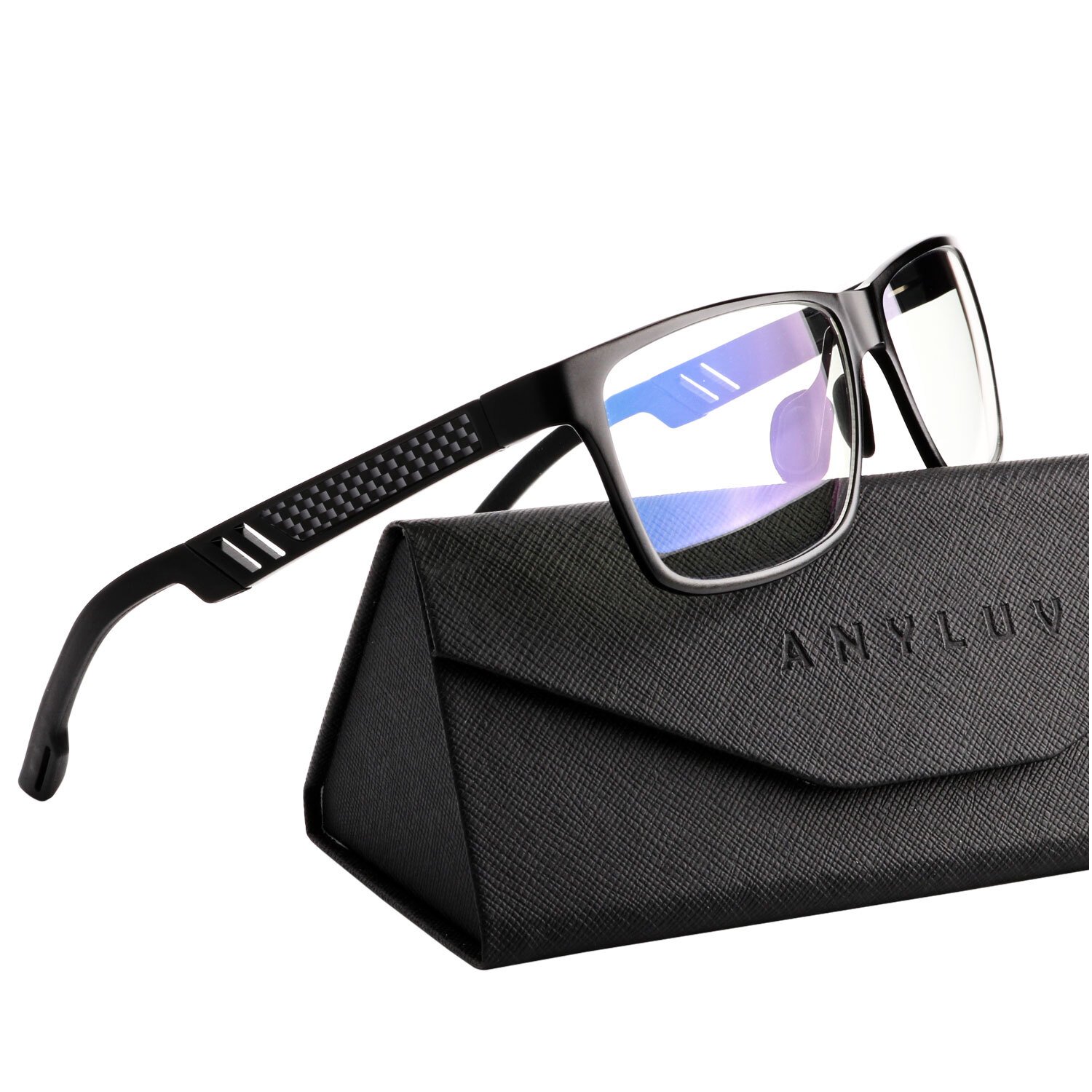 ANYLUV Blue Light Blocking Glasses for Computer and Reading Lightweight Al-Mg Metal Anti-Eye Strain Glasses for Woman & Men