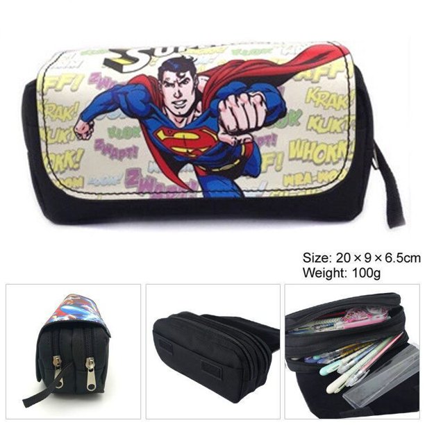 Estuche de lápices de Los Vengadores, bolsa de lápices de Iron Man, Spiderman, Capitán América, papelería coreana, suministros escolares, bolsa Linda Fivean unisex