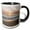 Black/White, variant on 3drose, Usa, California, Point Reyes Seashore, Point Reyes Beach Sunset, 11oz Two-tone Yellow Mug