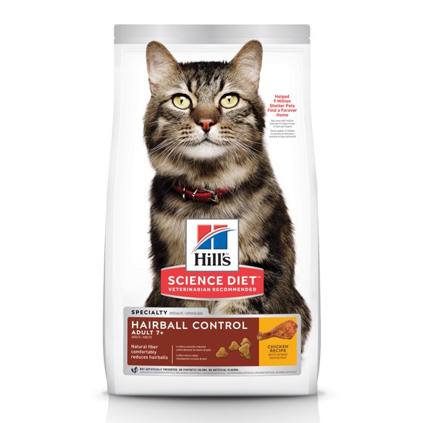 Hill's Science Diet Senior 7+ Hairball Control Chicken Recipe Dry Cat