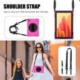 thumbnail image 5 of XYX Case for Samsung Galaxy Tab A7 10.4 inch SM-T500/SM-T505 with 360 Degree Rotating, Hand Strap, Shoulder Strap, Rose, 5 of 7