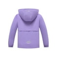 thumbnail image 5 of MGEOY Boys Girls Rain Jackets Lightweight Waterproof Hooded Raincoats Windbreakers for Kids，Sizes 4-16, 5 of 7