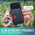 thumbnail image 6 of Smartish® iPhone 17 Pro Wallet Case - Wallet Slayer Vol. 2 [Slim + Protective] Credit Card Holder w/ Kickstand - Drop Tested Hidden Card Slot Cover For Apple iPhone 17 Pro - Walnut Woods, 6 of 9