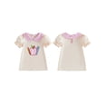 thumbnail image 2 of BemeyourBBs Kids Baby Girl 100 Days Back to School Dress Summer Spring Fall Clothes Toddler Girls Pre Kindergarten Outfits Short Sleeve Plaid Doll Collar Apple Ruler Embroidered Dress, 2 of 9