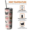 thumbnail image 7 of Dog Tumbler 20 Oz Travel Coffee Mug Dog Print Skinny Tumblers with Lid and Straw Stainless Steel Insulated Coffee Cups Gift for Dog Lover, 7 of 7