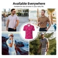 thumbnail image 5 of Zufioo Breast Cancer Awareness6 Print Men's POLO Shirts, Quick-drying Button-down Business and Vacation Shirts, T-shirts, Summer Clothing-Medium, 5 of 6