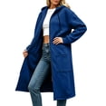 thumbnail image 3 of HappyYEE Midlength Hoodie Jackets for Women, Casual Hooded Drawstring Zipper Sweatshirt Coat, Long Sleeve Loose Outer Tops with Pockets, 3 of 8