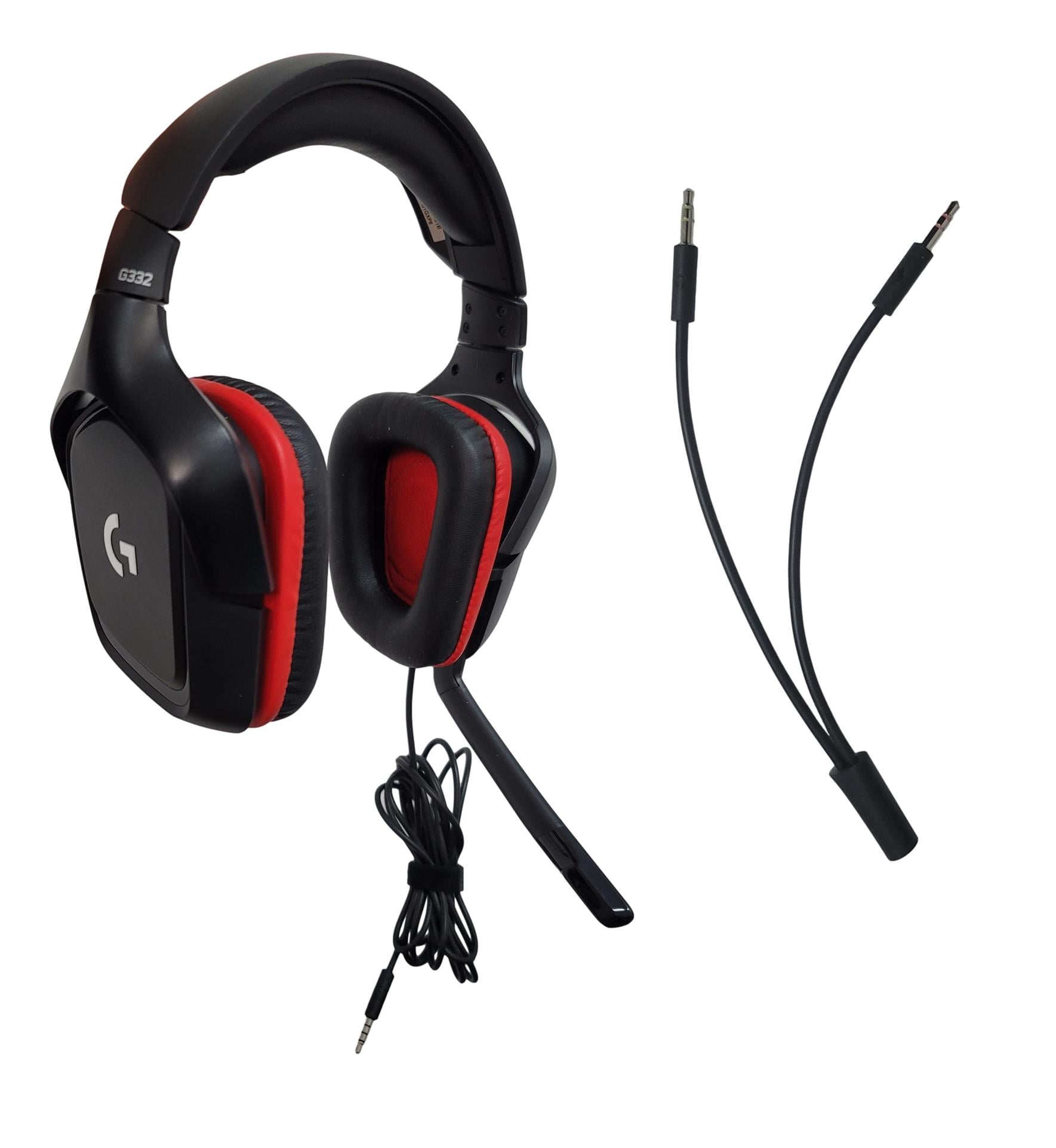 udkast unse kompromis Logitech G332 Stereo Gaming Headset for PC, Mac, PS4, PS5, Xbox One,  Smartphones and Nintendo Switch - Red/Black - 981-000755 [Non-Retail  Packaging] - Walmart.com