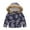 Dark Blue, variant on Likimi Toddler Kids Girls Coat Long Sleeve Print Hooded Tops Casual Thermal Soft Fall Winter Outerwear Size 5-6 Years Pink