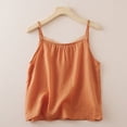 thumbnail image 4 of Active Tops Women Summer Casual Sleeveless Tank Top for Women with Lightweight Chiffon Layering and Relaxed Fit for Everyday Wear Orange XXL, 4 of 4